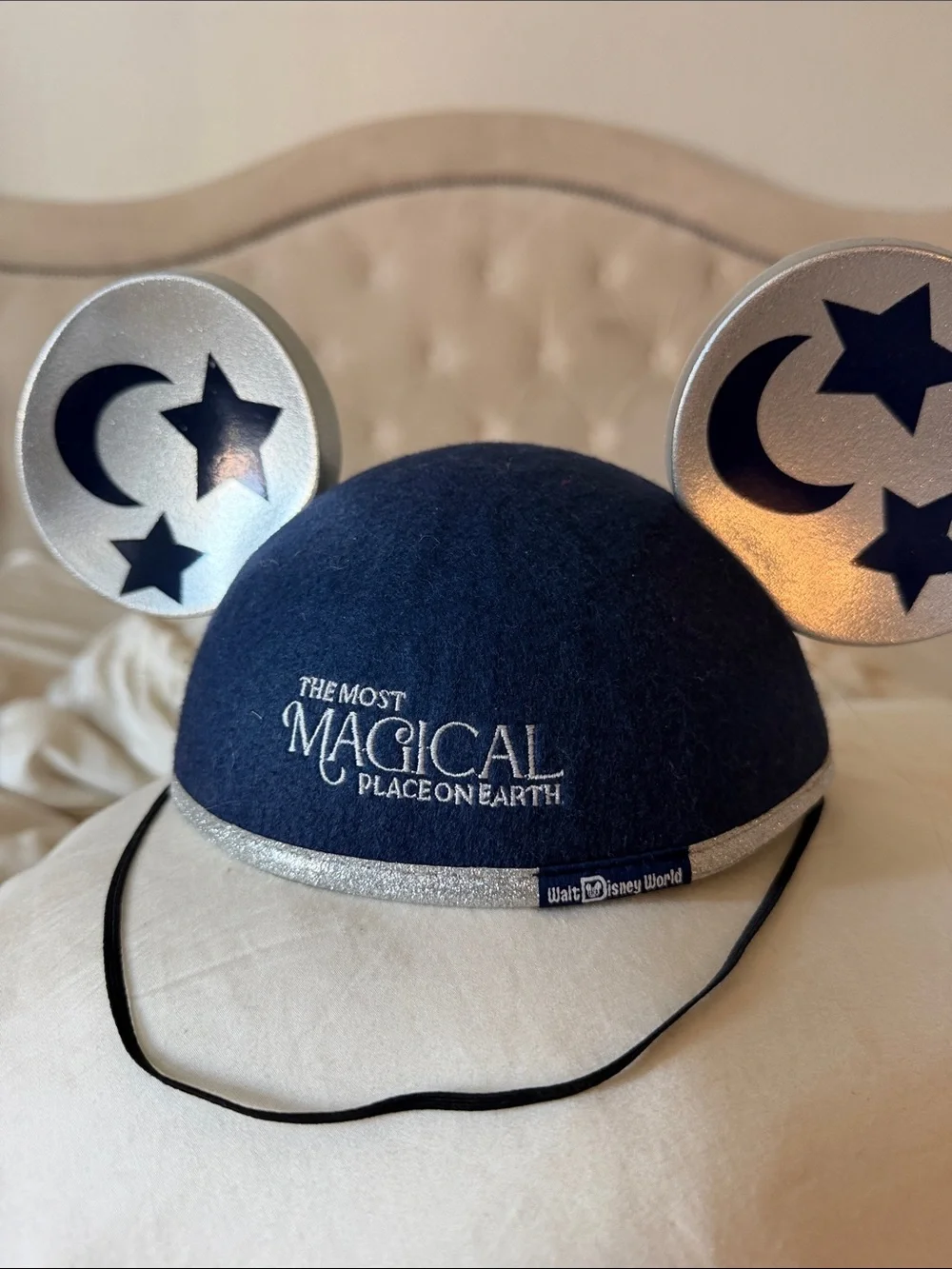Disney Navy and Silver 'Magical Place' Ear Hat